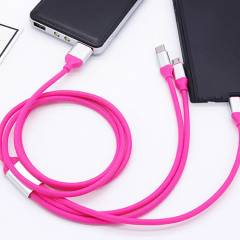 3 в 1 USB кабель для телефона iPhone X XR Max Pro Micro Type C Samsung S9 S8 быстрой зарядки шнур