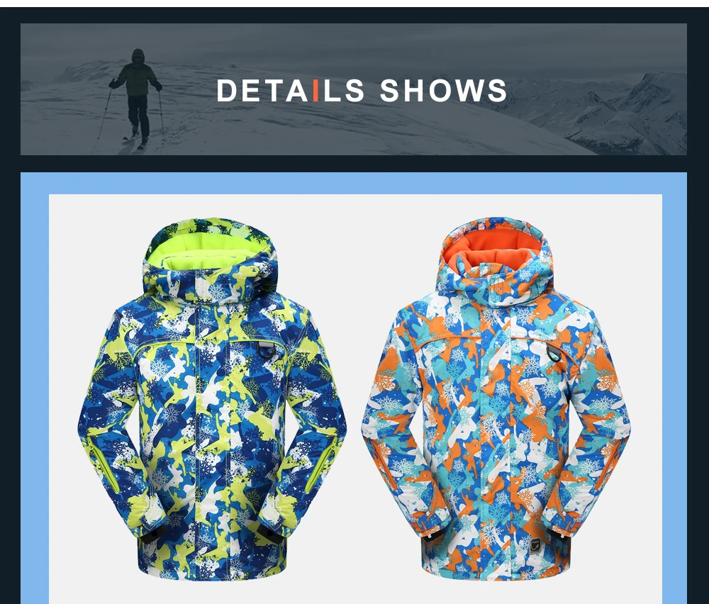 boys ski puffer jacket