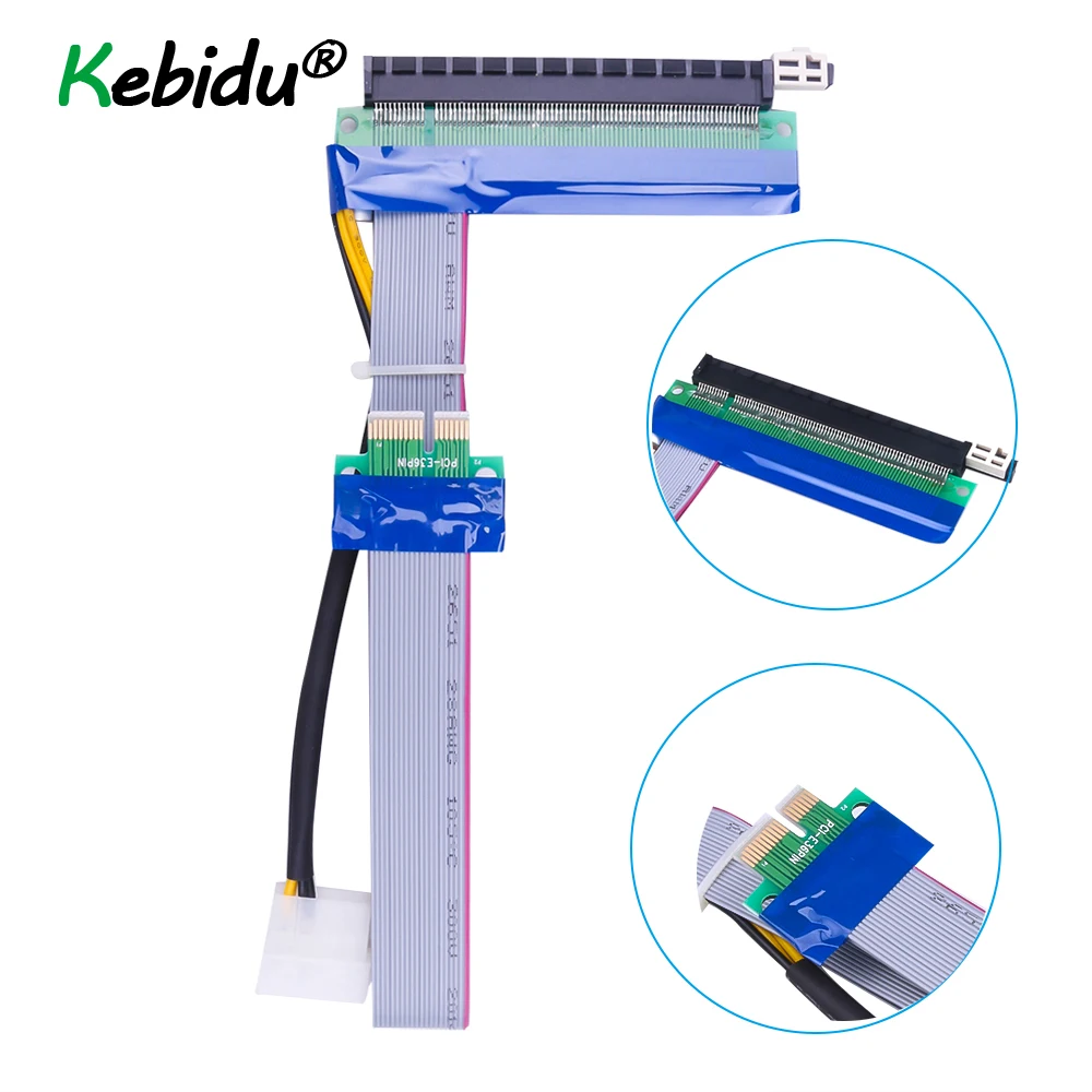 

PCI Express 1 To 16 X Adapter PCI-E Extender Riser 30CM With Power Cable PCI-E 1X 16X Flexible Extension Adapter For Bitcoin