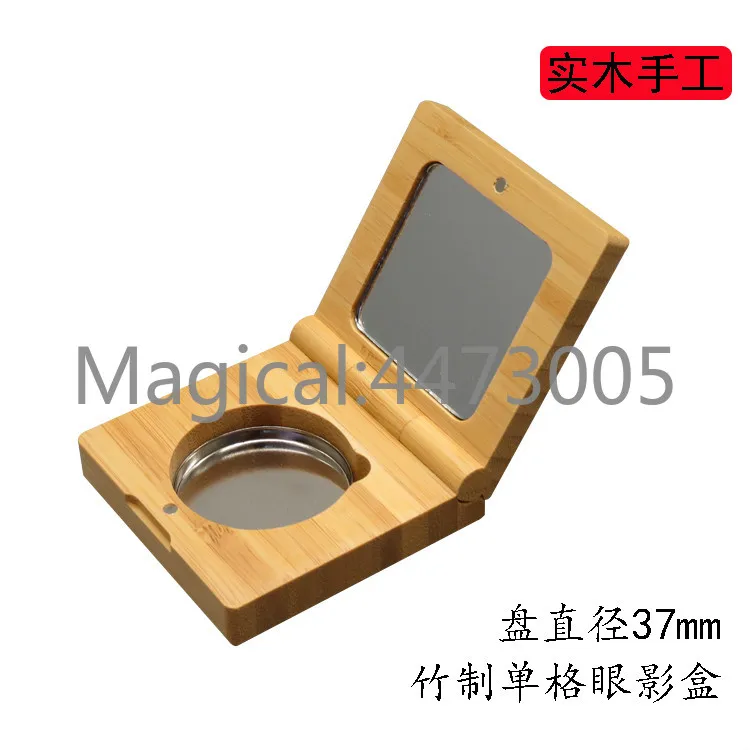20 шт./лот бамбуковая коробка для теней век Магнитная сменная палитра DIY Румяна