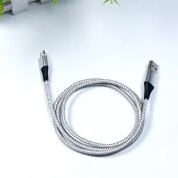 USB Micro Cable 3A Fast Charger Magnetic 2m Usb Cables For Xiaomi Mi9 Mi8 huawie Samsnug Redmi Note 7 Oppo Charging Equipment - Цвет: Silver
