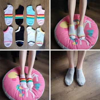 

LIONZONE 1 Pairs Women Socks Korean Harajuku Colorful Chaussette Femme Funny Socks Hip Hop Skateboard Crew Sokken