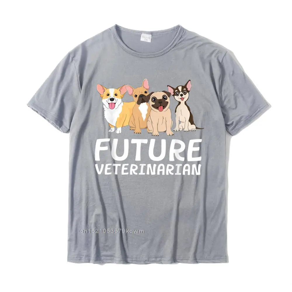  Custom Tops & Tees 2021 Hot Sale Short Sleeve Adult Tshirts TpicOriginaltitle Leisure Summer/Fall Tshirts O Neck Future Veterinarian Vet Tech Student Graduation Dogtor Dog T-Shirt__3366 grey