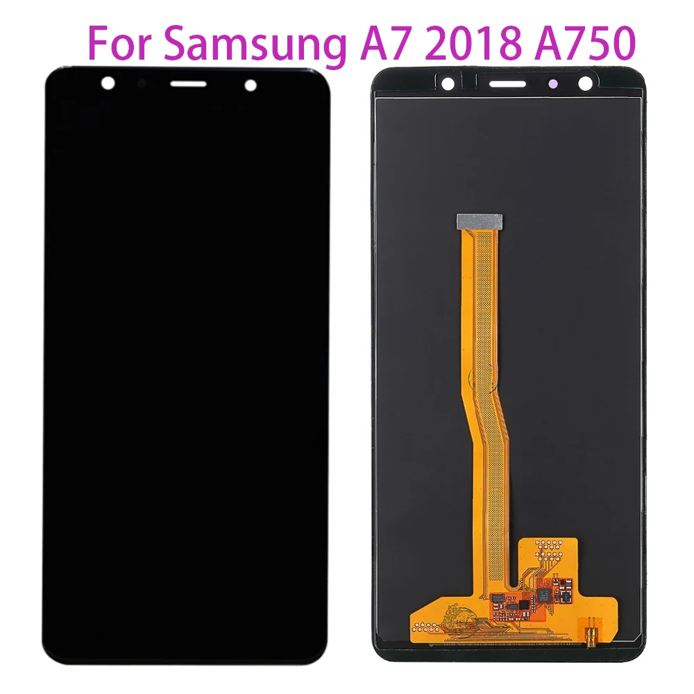 TFT ЖК-дисплей для samsung Galaxy A7 A750 A750G SM-A750F SM-A750FN сенсорный экран дигитайзер ЖК-дисплей для samsung A7 A750F