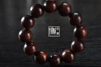 

LETSFUN Fine Jewelry 20mm Nice Natural Red Sandalwood Beaded Bracelet For Cool Man and Fashion Man Free Shipping