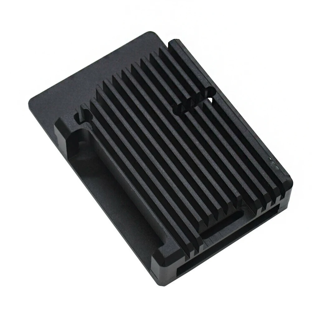 Without Fan Accessories Practical Signal Enclosure Shell Cover Aluminium Alloy Easy Install Protective Case Housing Box For Raspberry Pi 4B - Цвет: Without Fan