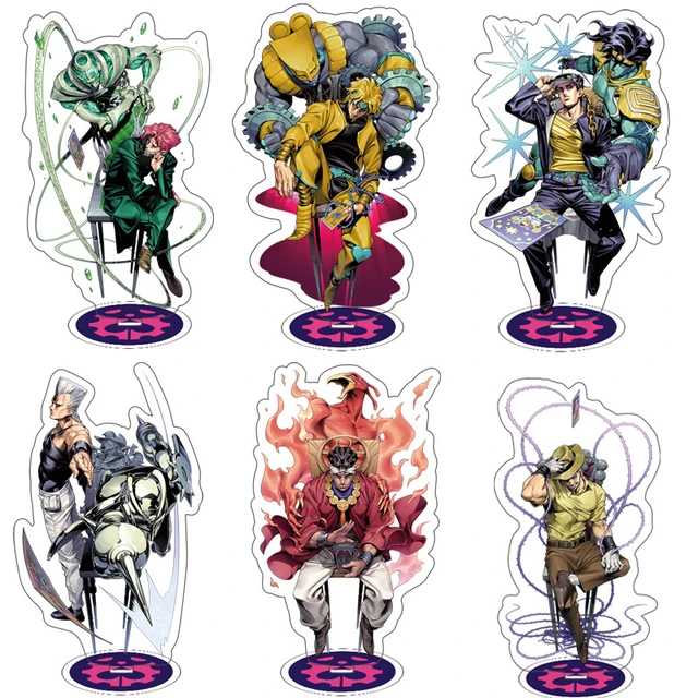 Hot Japan Anime Acrylic Stand Figure Cartoon Jojo's Bizarre Adventure  Golden Wind Cos Prop Home Decor New Year Gift For Friend - Costume Props -  AliExpress