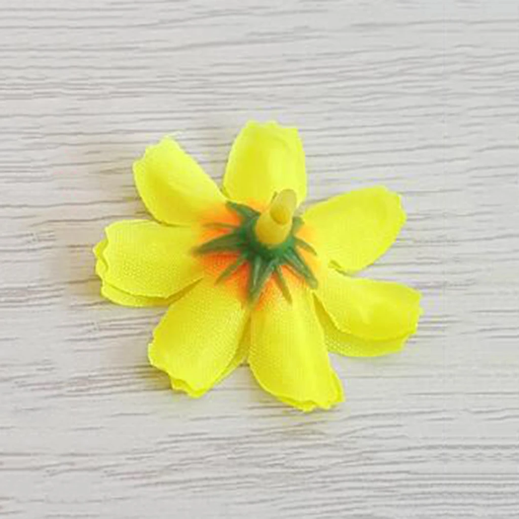 10Pcs Vivid Artificial Daisy Flowers Faux Flower Heads DIY Bouquet Floral Decor