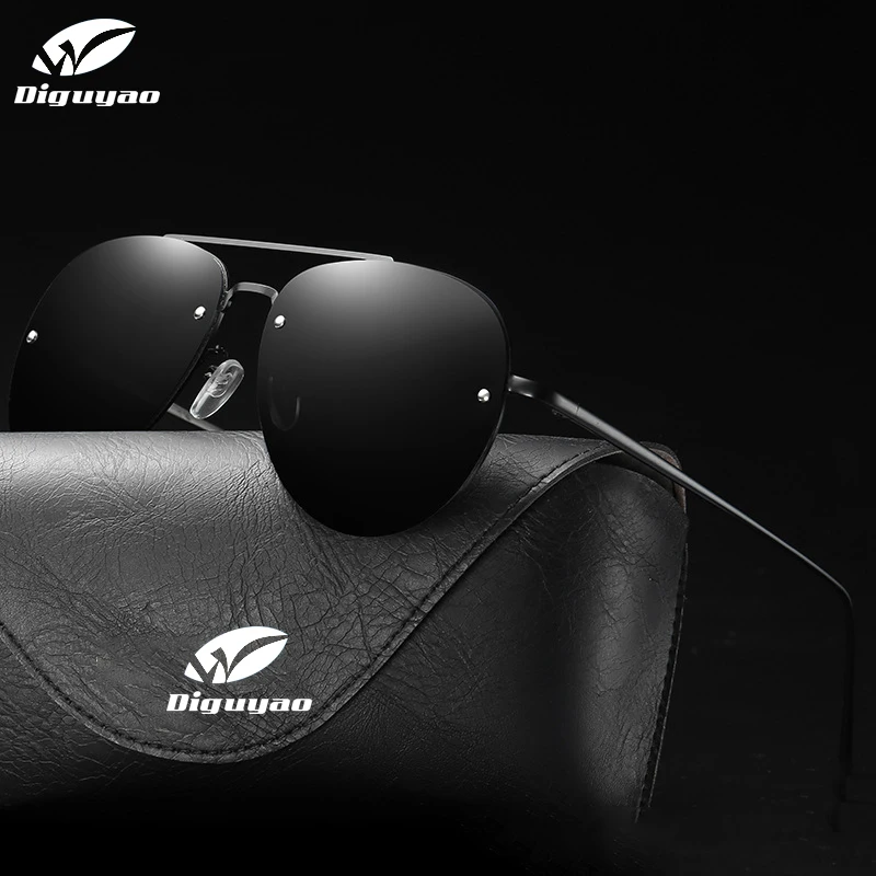 

DIGUYAO Brand Men's New Rimless Polarized Sunglasses Woman Sun Glasses Driving glasses oculos de sol uv400 high quality shades