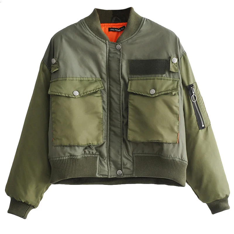 army green polo jacket