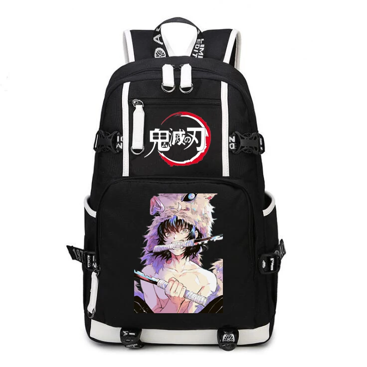 8 Demon Slayer Kimetsu no Yaiba Tanjiro Kamado Tanjirou Косплей рюкзак для ноутбука дорожные сумки мультяшная Студенческая школьная сумка на плечо - Цвет: 8