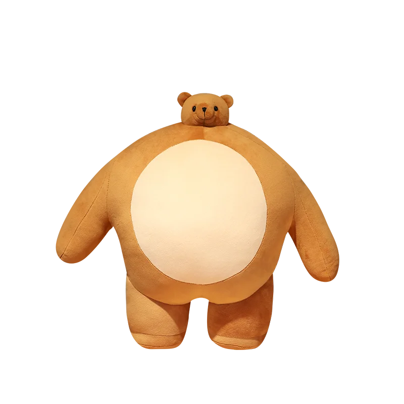 stuffed animal with small head and big body