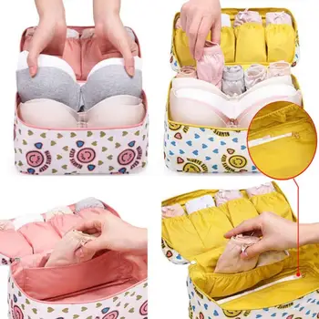 

Travel Necessity Big size Underwear Clothes Bra underwear Organizer Cosmetic Makeup Case Women's Storage Bag organizer bra box