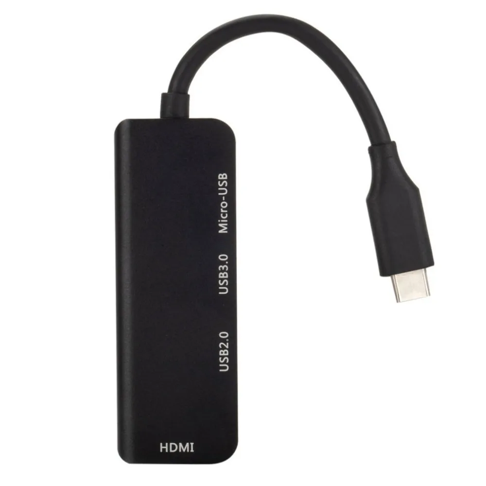 USB C концентратор USB-C до 3,0 концентратор HDMI Thunderbolt 3 адаптер для MacBook для samsung Galaxy S9 для huawei type C usb-концентратор