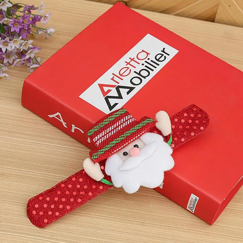 Santa Claus sequins Распродажа, светодиодный светильник, светящийся медведь, снеговик, Рождественская игрушка, Рождественский браслет, детский браслет для девочек, браслет на запястье - Цвет: Santa Claus sequins