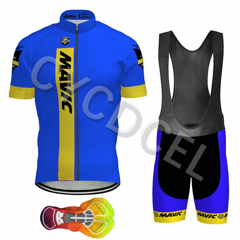 MAVIC, комплекты Джерси для велоспорта, MTB рубашки, дышащая велосипедная одежда, быстросохнущие спортивные топы, 16D гелевые шорты, Ropa Ciclismo Maillot - Цвет: cycling set 16