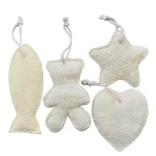 1 шт. Губка из натуральной люфы для ванны и душа для всего тела здоровая Массажная щетка отшелушивающая губка мочалка инструменты для очищения кожи