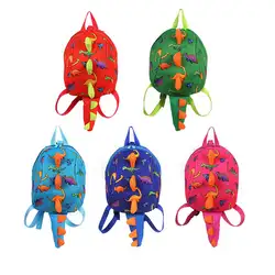 Детский милый рюкзак с динозавром для детского сада, школьные сумки с веревкой, Детские рюкзаки