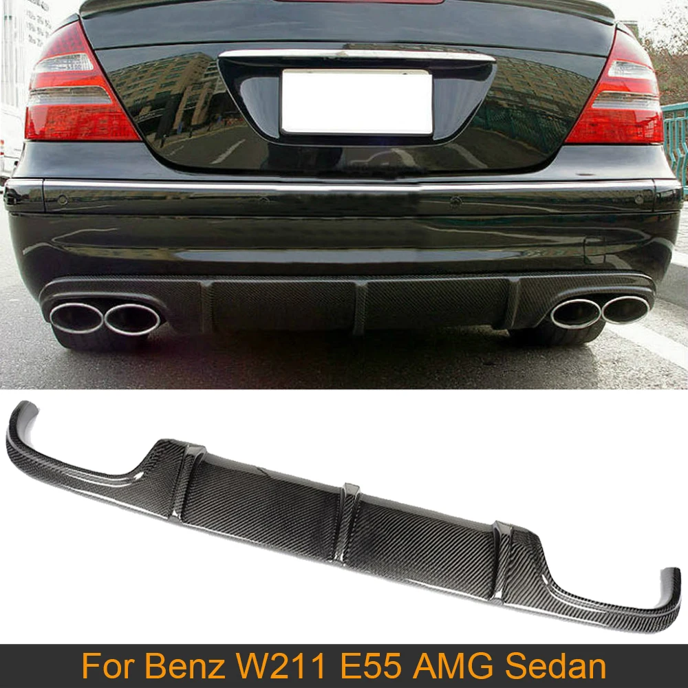 Car Rear Bumper Diffuser Lip Spoiler For Mercedes Benz E Class W211 E55