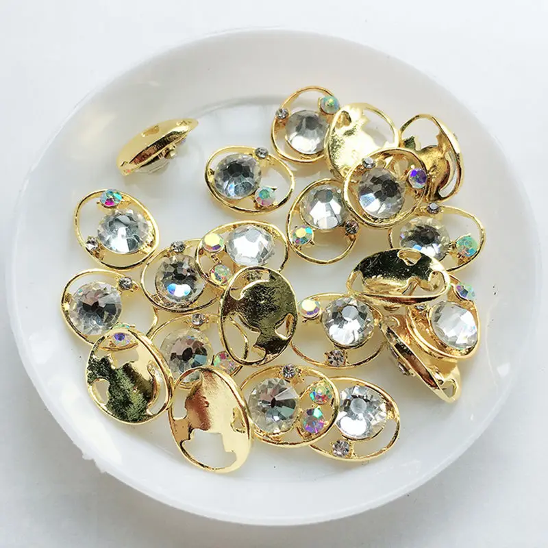 K07 30 kinds style crystal strass nail art stones alloy 3d decor sparkle nail charms rhinestones for designer jewelry accessories - Цвет: K07