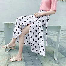 Fdfklak, весенняя, летняя, богемная, высокая талия, цветочный принт, юбка, женская, бохо, шифон, юбка, для девушек, макси, длинная, юбки, 4 разных вида одежды