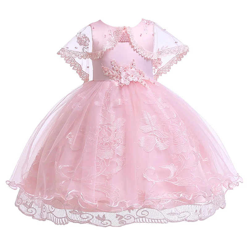 Новая детская одежда для мероприятий для вечеринок, фатиновые платья-пачки для крещения, детские платья принцессы для девочек, вечернее платье для малышей - Цвет: champagne