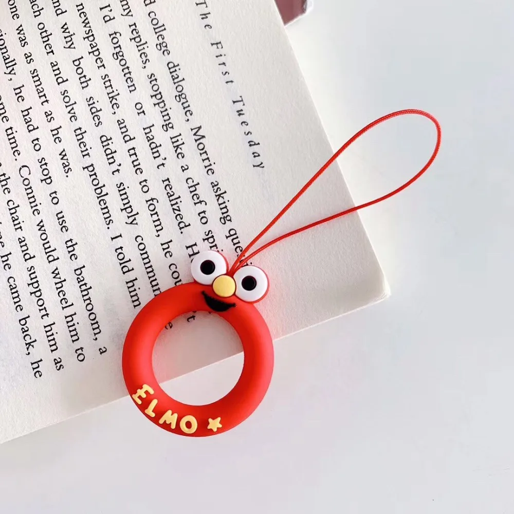 Для Airpods кольцо ремешок силиконовые аксессуары прекрасный мультфильм универсальный для IPhone/xiaomi Мобильный телефон Веревка Шнур анти-падение веревка