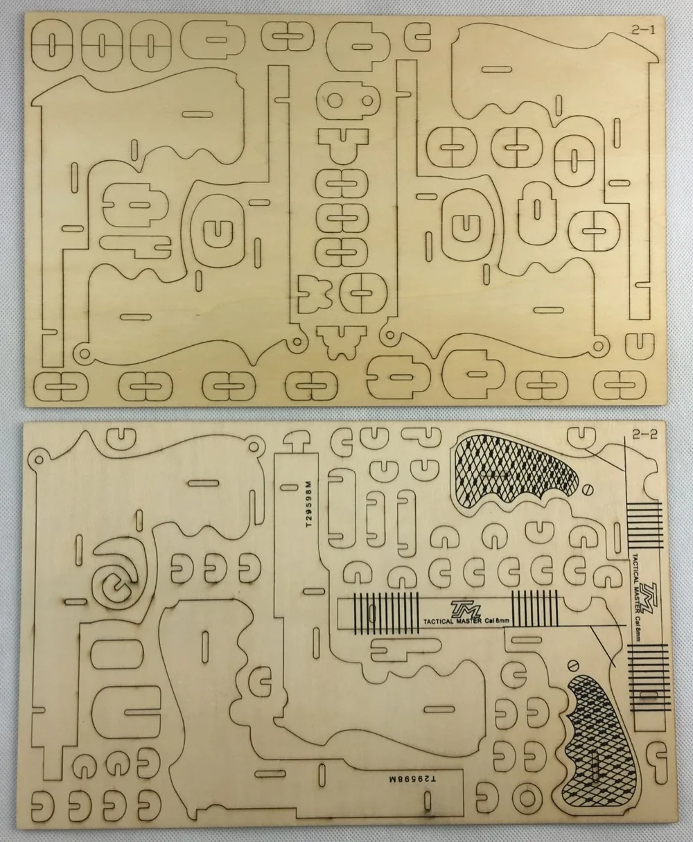 Пистолет DIY 3D деревянные головоломки деревянные ремесла Набор для резки деревянные игрушки для рождественского подарка 3141