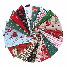5/10 шт. Рождественская серия хлопчатобумажная ткань набойки Вышивание стеганые ткани в стиле пэчворк Рукоделие "сделай сам" для Материал 20x25 см