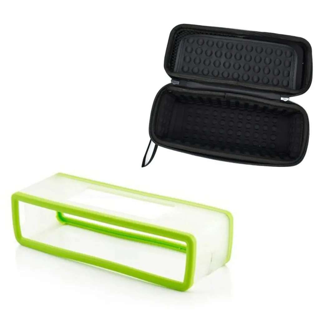 Для Bose mini speaker Специальный защитный чехол чёрная сумка на молнии плюс силиконовый чехол