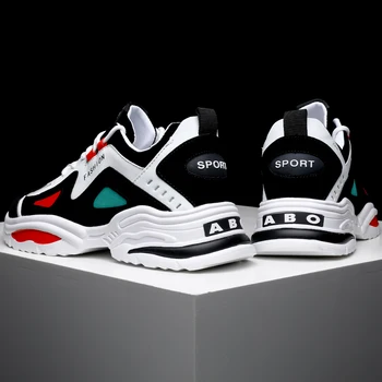 

Breathable Men sneakers Height incresing shoes Elevator Breathable Mesh style Outdoor Leisure Man Shoe Casual Black shoes