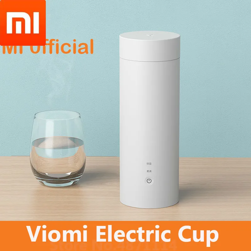 Xiaomi Mijia, электрическая чашка, портативная, 400 мл, бутылка из нержавеющей стали для чая, кофе, молока, порошка, мини-чайник для путешествий