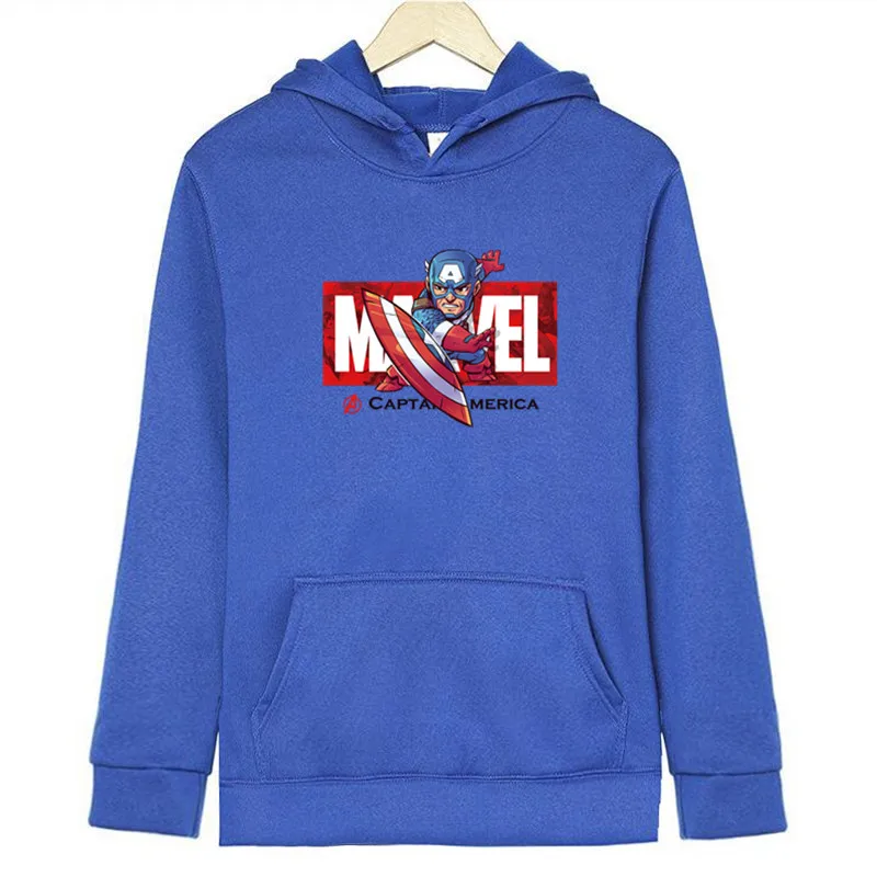Зимние мужские Marvel Comics Человек-паук Железный человек толстовки с капюшоном осень Забавный принт Мода супергерой мультфильм уличная куртка
