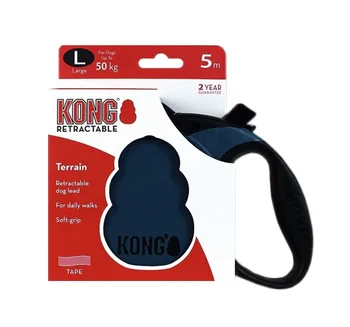

KONG KONG TERRAIN belt leash for animals tape 5 meters blue size L