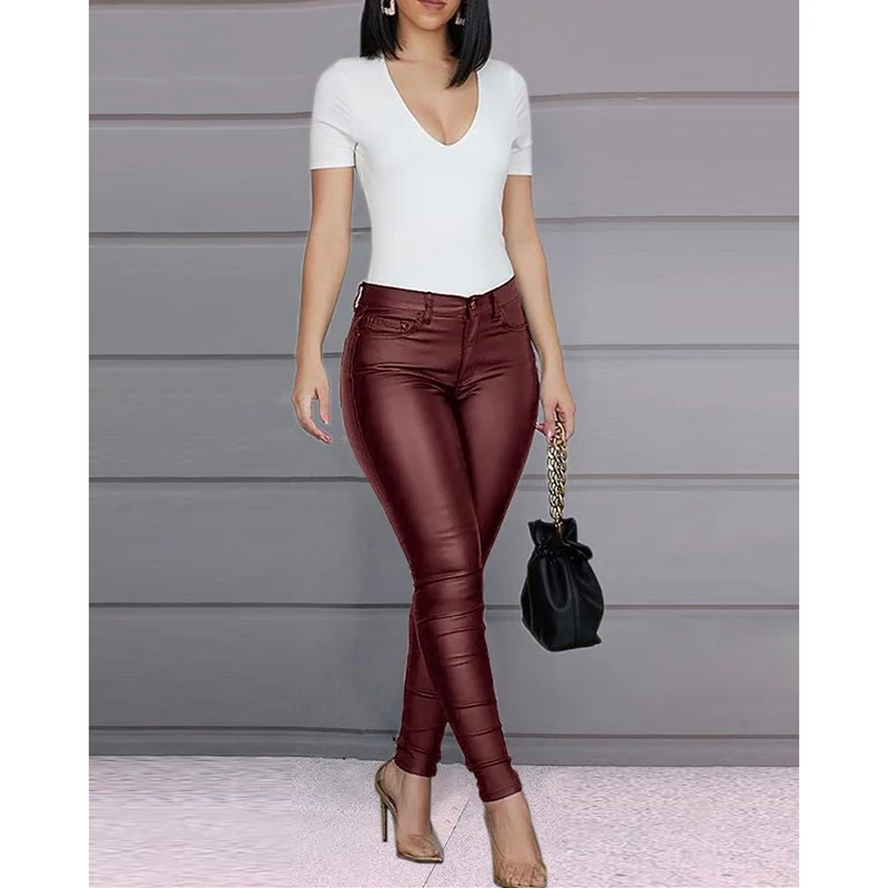 Женские узкие брюки в стиле Харадзюку с высокой талией для офиса; женская одежда; Pantalon Femme; SJ5176R