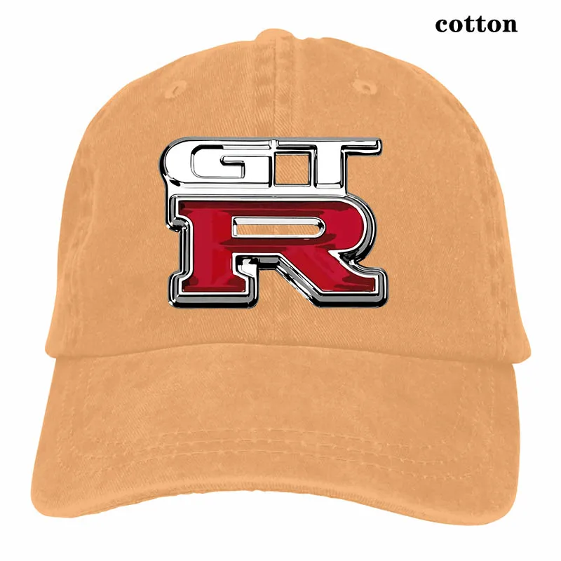 Nissan Gtr chrome Logo Baseball cap men women Trucker Hats fashion adjustable cap - Цвет: 3-Natural