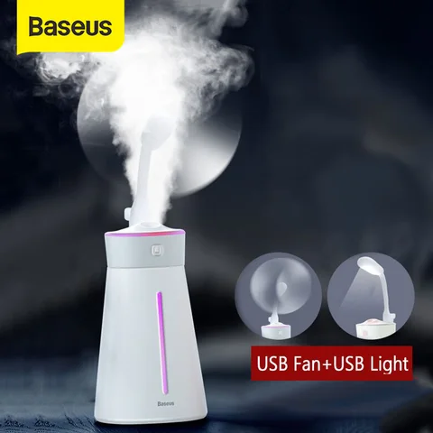 Baseus Air Humidifier Smart Air Purifying For Home Office Mist Maker Fogger Portable USB Humidifier With Lamp Air Humidifier Baseus Air Humidifier Smart Air Purifying For Home Office Mist Maker Fogger Portable USB Humidifier With Lamp Air Humidifier