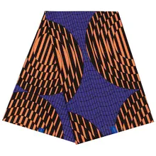 Модные красивые принты, чистый хлопок, африканская Высококачественная Анкара, настоящая Гарантированная голландская восковая ткань, 6 ярдов