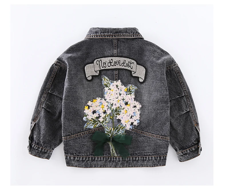 Girl Jacket Kids Denim Jacket Children Ripped Jeans Spring Autumn Fall Winter Coat Cardigan 3 to 13 Years