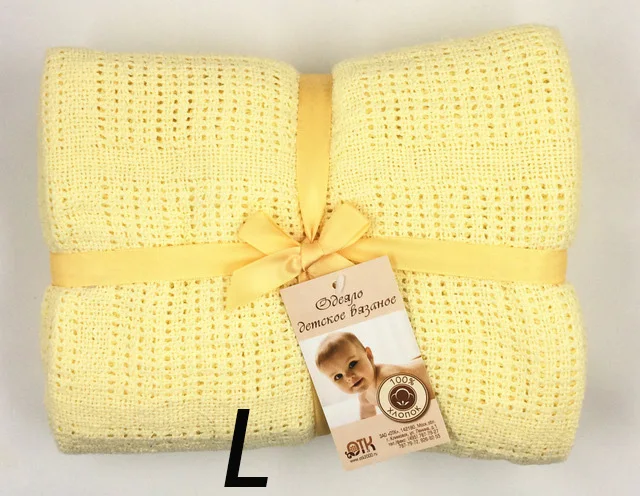 AAG Cotton Baby Blankets Newborn Wrap Swaddle Diaper Cocoon Baby Bath Receiving Blanket Envelope for Discharge Children's Plaid - Цвет: MAAG440-YellowL