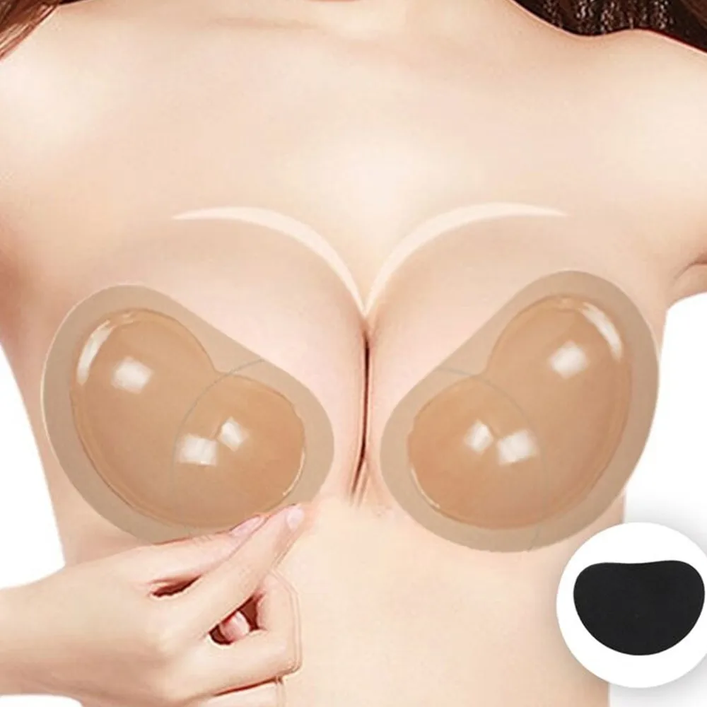 SAGACE Invisible Heart Padding Magic Bra Insert Pads Push Up Silicone Self Adhesive Breast Enhancer Women Intimates Breast Lift