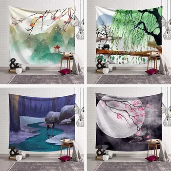 

Northern European Ins Popular Hanging Cloth Art Wall Tapestry Tapestry Home Decoration Mural Chinese Style Decoration