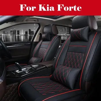 

Luxury Full Surrounded Seat Covers PU Leather Car Seat Cover Cushion Protect For Kia Forte