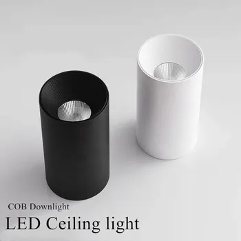 

Dimmable LED Ceiling Downlig Mounting Surface ceiling Spot light 12W 10W Cylinder for Foyer/Balcony/Corridor/Bedroom/Restaurant