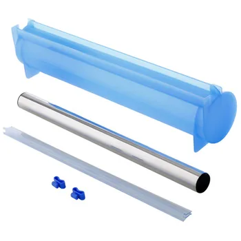

Plastic Wrap Dispenser Aluminum Foil Holder Box for Cutting Film Food Wrap Cling Film Cutter Kitchen Film Organizer Blue