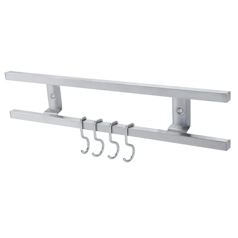 

Magnetic Knife Holder 304 Stainless Steel Wall Mount Silver Storage Rack Hook For Knives Magnetic Holder Knife With 4 Removable