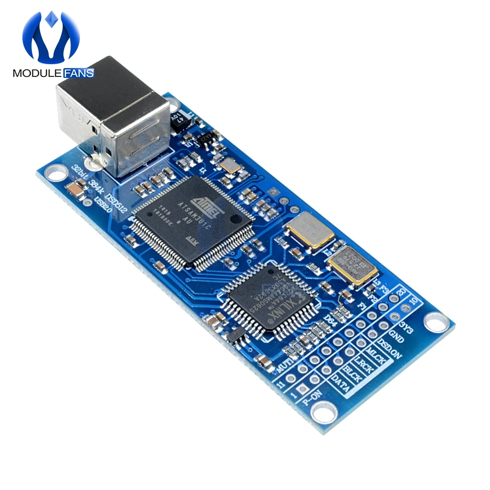 ATSAM3U1C XC2C64A DU1 USB в цифровой интерфейс IIS интерфейс ЦАП Декодер Плата Поддержка DSD512 32 бит 384K ies DSD выход для Amanero