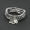 grey 3pcs silver