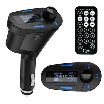 

t618 Car Kit MP3 Player FM Transmitter Auto AUX Wireless Car Modulator Radio USB Car Charger Remote Control