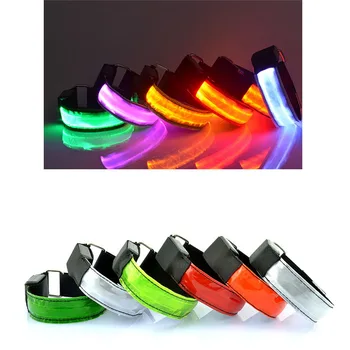 

LED Flashing Armband Luminous Wrist Strap Belt for Outdoor Running Riding Sports Party Club Cheer Props